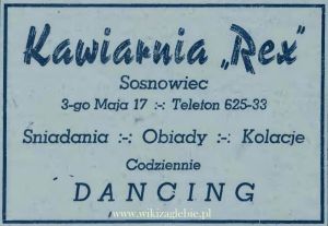Reklama 1945 Sosnowiec Kawiarnia Rex 01.JPG