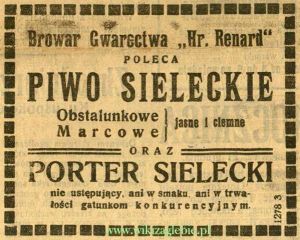 Reklama 1924 Sosnowiec Browar Sielecki 01.JPG