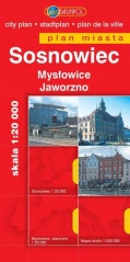 Plan Miasta Sosnowiec, Jaworzno, Mysłowice.jpg