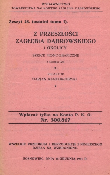 Plik:Z przeszłości Zagłębia Dąbrowskiego i okolicy - Szkice monograficzne z ilustracjami - Tom 1 - nr 25.jpg