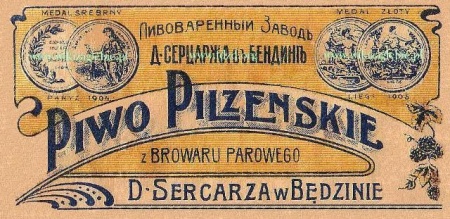 Będzin Browar Gambrinus Etykiety do 1914 01.JPG