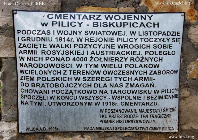 Plik:Pilica-Biskupice cmentarz wojenny 02.JPG