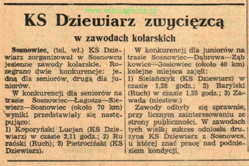 Plik:Sosnowiec Wycinek prasowy KS Dziewiarz 1947.10.27 (pn).JPG