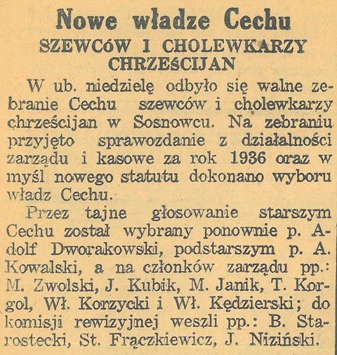 Plik:Cech Szewców i Cholewkarzy Chrześcijan w Sosnowcu KZI 010 1937.01.10.jpg