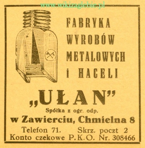 Plik:Reklama 1937 Zawiercie Fabryka Wyrobów Metalowych i Haceli 01.jpg