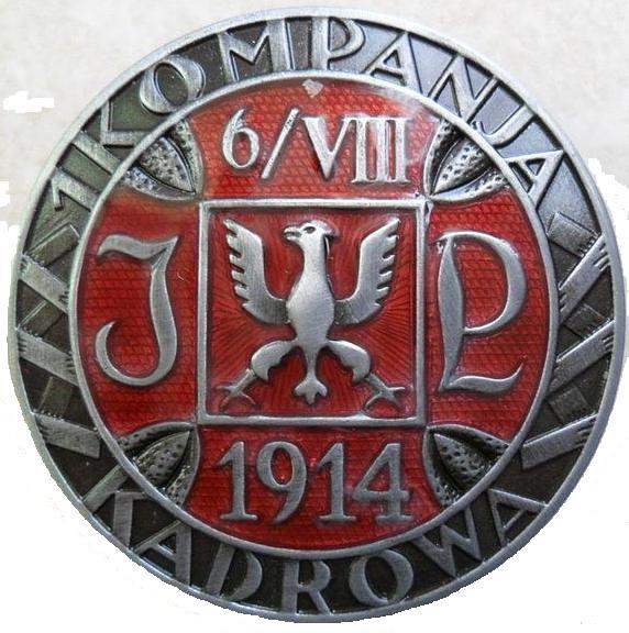 Plik:Odznaka Pierwszej Kompanii Kadrowej.JPG