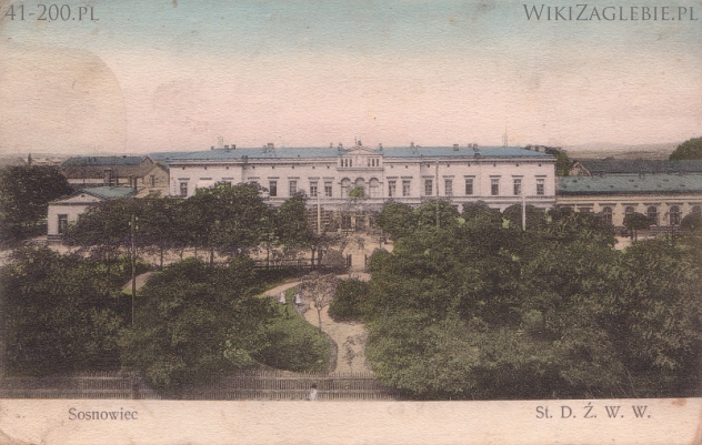 Plik:Dworzec Sosnowiec pocztówka 41 200.jpg