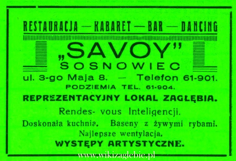 Plik:Reklama 1938 Sosnowiec Restauracja Savoy 01.jpg