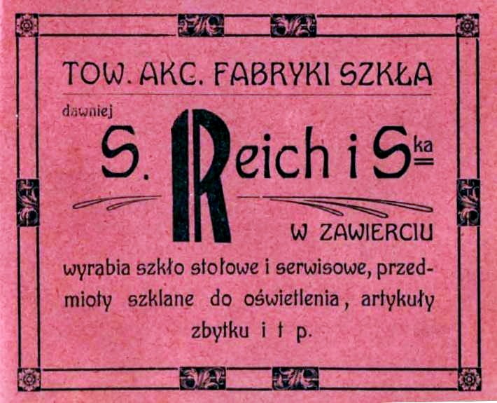Plik:Reich Fabryka Szkła Zawiercie 1909.jpg