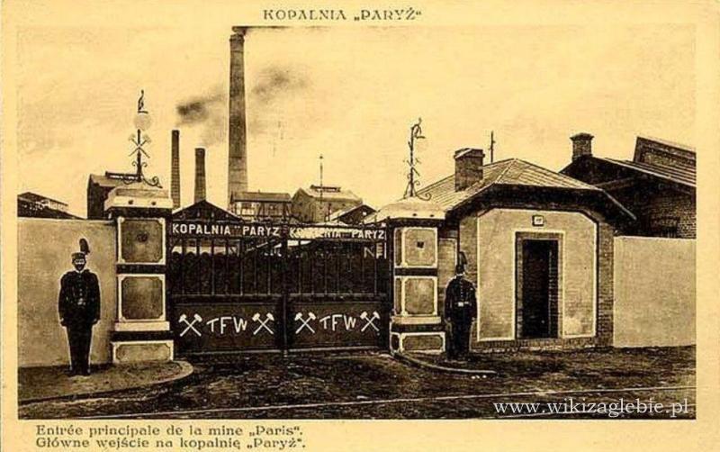 Plik:Dąbrowa Górnicza na dawnej pocztówce 201 Kopalnia Paryż.jpg