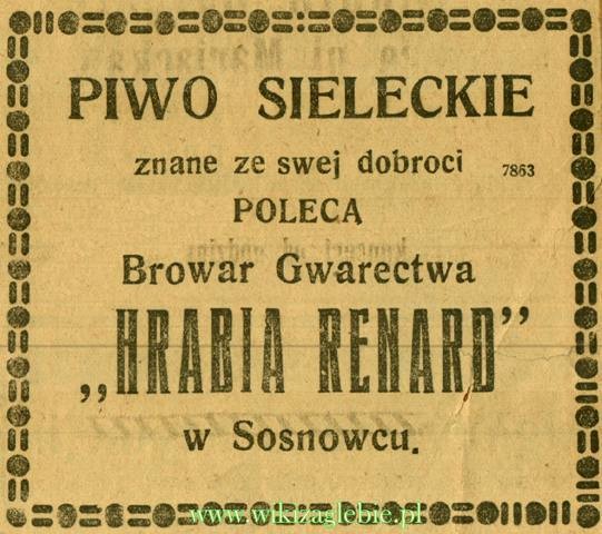 Plik:Reklama 1926 Sosnowiec Browar Sielecki 01.JPG