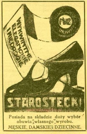 Reklama 1931 Sosnowiec Magazyn Obuwniczy Starostecki 01.jpg
