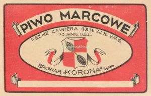 Będzin Browar Korona Etykiety 1918-1939 02.jpg