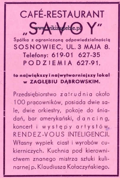 Plik:Sosnowiec Savoy 1939.jpg