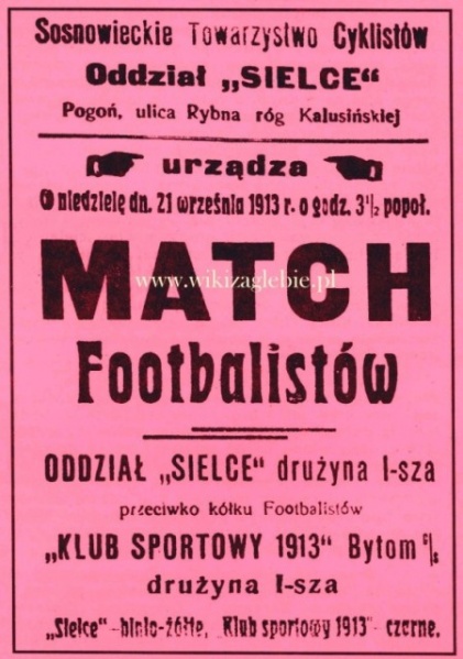Plik:Reklama 1913 Sosnowieckie Towarzystwo Cyklistów.jpg