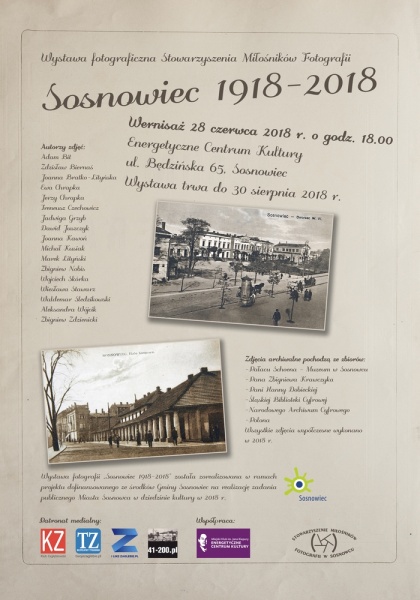 Plik:SMF plakat wernisaż Sosnowiec 1918-2018.jpg