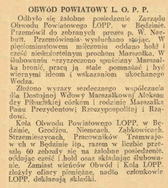 Plik:LOPP Obwód Powiatowy w Będzinie KZI 1935.05.18.jpg