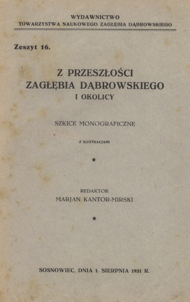 Plik:Z przeszłości Zagłębia Dąbrowskiego i okolicy - Szkice monograficzne z ilustracjami - Tom 1 - nr 16.jpg