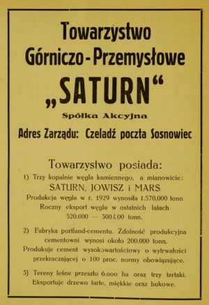 Towarzystwo Górniczo-Przemysłowe Saturn reklama 001.jpg