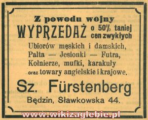 Szymon Fürstenberg 04 Reklama 1914.10.06.jpg