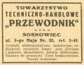 Reklama 1931 Sosnowiec Towarzystwo Techniczno-Handlowe Przewodnik Sp. z o.o. 01.jpg