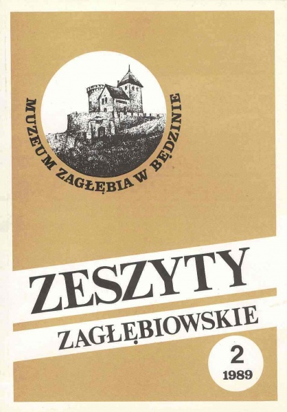 Plik:Zeszyty Zagłębiowskie 2 1989.jpg