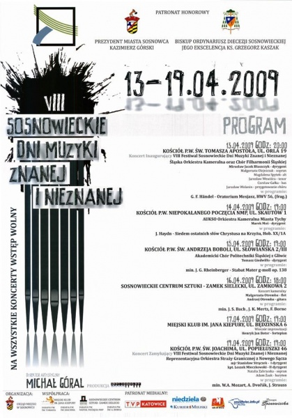 Plik:Sosnowieckie Dni Muzyki Znanej i Nieznanej Plakat 2009.jpg