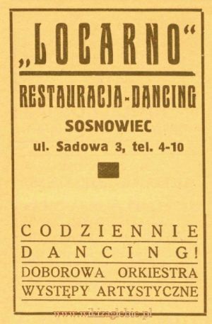 Reklama 1931 Sosnowiec Restauracja Locarno 01.jpg