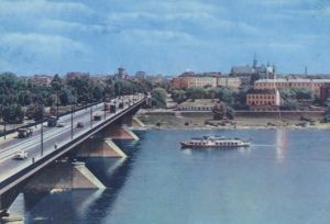 Pocztówka most Śląsko Dąbrowski lata 60 XX wieku.jpg