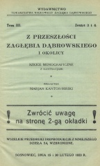 Z przeszłości Zagłębia Dąbrowskiego i okolicy - Szkice monograficzne z ilustracjami - Tom 3 - nr 03.jpg