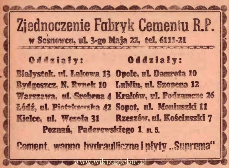 Plik:Reklama 1945 Sosnowiec Zjednoczenie Fabryk Cementu 03.JPG