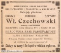 Reklama 1913 Sosnowiec Sklep Czechowski.jpg