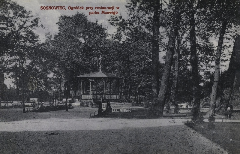 Plik:Sosnowiec - ogrodek przy restauracji w parku Mauvego 1917.jpg