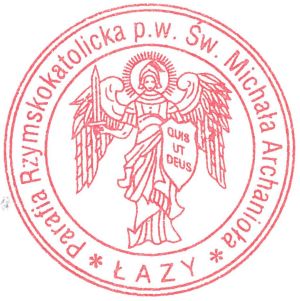 Pieczęć parafialna Łazy pw. św. Michała Archanioła.jpg