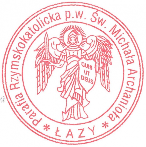 Plik:Pieczęć parafialna Łazy pw. św. Michała Archanioła.jpg
