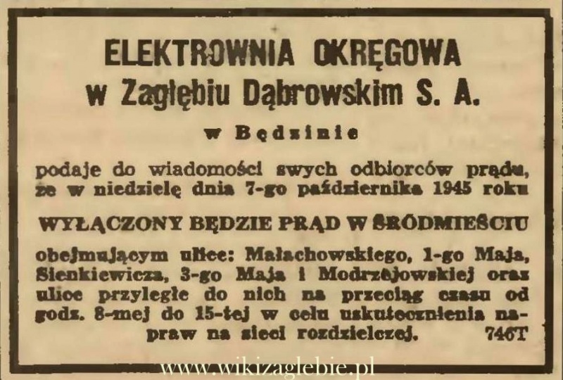 Plik:Reklama 1945 Będzin Elektrownia Okręgowa w Zagłębiu Dąbrowskim 02.JPG