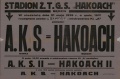 Plakat na mecz Hakoach Będzin AKS Niwka.jpg