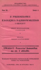 Z przeszłości Zagłębia Dąbrowskiego i okolicy - Szkice monograficzne z ilustracjami - Tom 3 - nr 02.jpg
