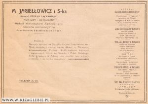 Reklama 1913 Sosnowiec Skład materiałów aptyecznych Jagiełłowicz.jpg
