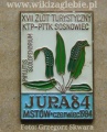 Odznaka XVII Zlot Turystyczny Jura 84.jpg