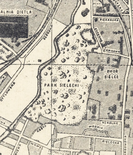 Plik:Sosnowiec - Park Sielecki na planie z 1921 roku.jpg