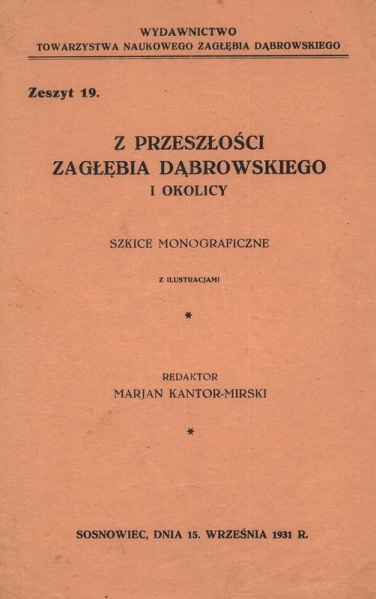 Plik:Z przeszłości Zagłębia Dąbrowskiego i okolicy - Szkice monograficzne z ilustracjami - Tom 1 - nr 19.jpg