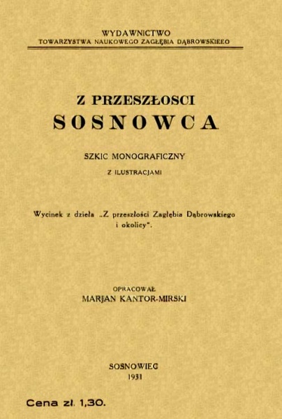 Plik:Z przeszłości Sosnowca - szkic monograficzny z ilustracjami.jpg