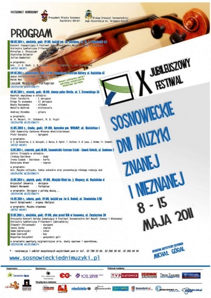 Plik:Sosnowieckie Dni Muzyki Znanej i Nieznanej Plakat 2011.jpg